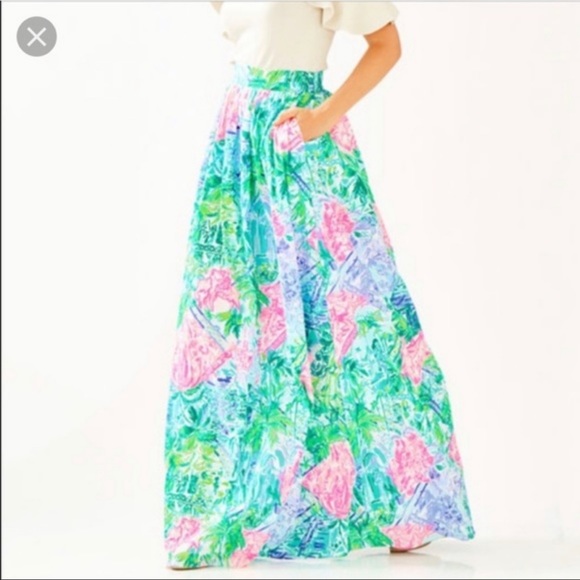 NWT Lilly Pulitzer Bohemian Queen Bobbi skirt - Picture 2 of 7